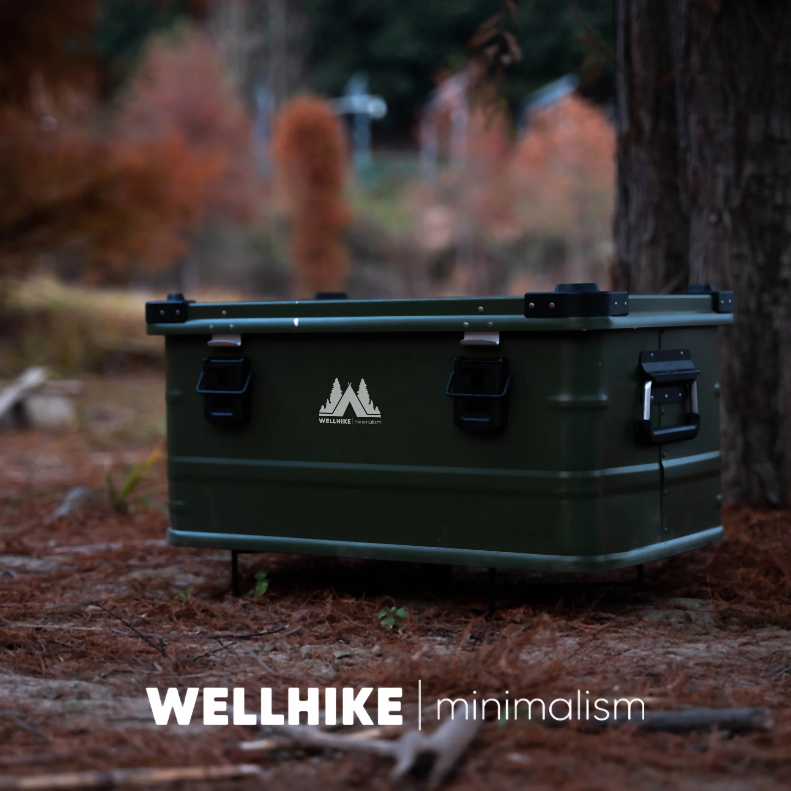 WELLHIKE Aluminum Case Metal Support Pole Outdoor Camping Cooler Stand Ground Support X-Leg Stand Folding Bucket Base