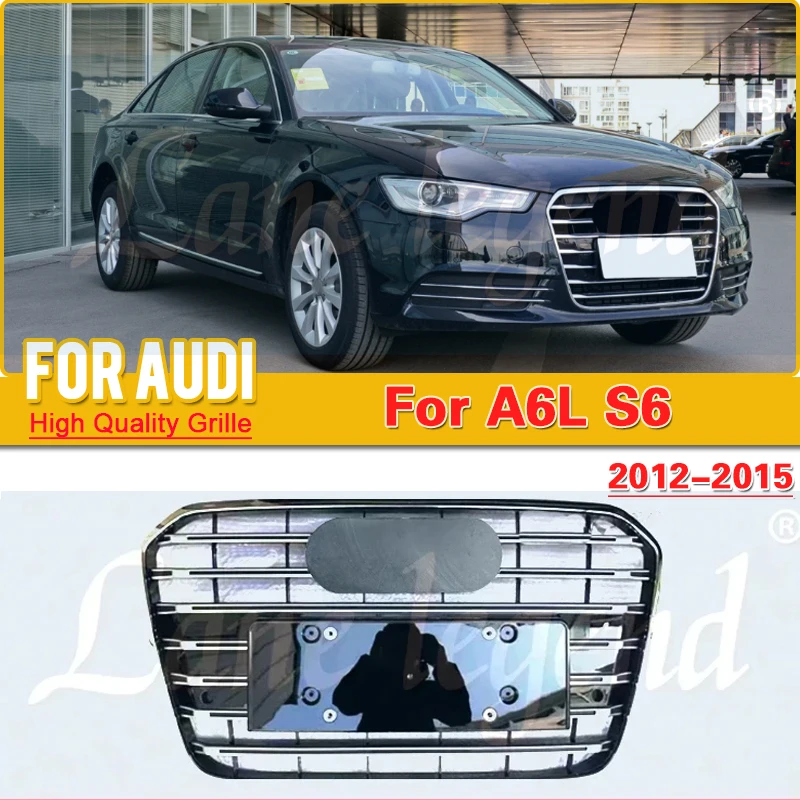 

Car Styling Accessories Suitable For Audi A6 2012 2013 2014 2015 Car Front Bumper Grille Center Grille (S6 Style Dedicated)