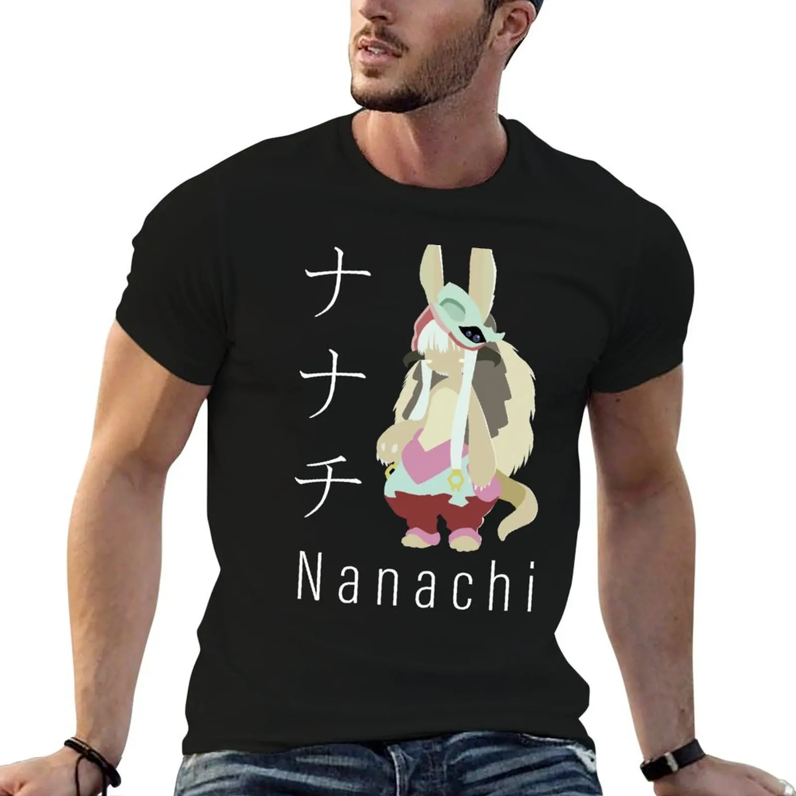 

Nanachi Design T-Shirt t shirts for man graphic vintage man t shirts cotton man t shirts for men T-Shirt