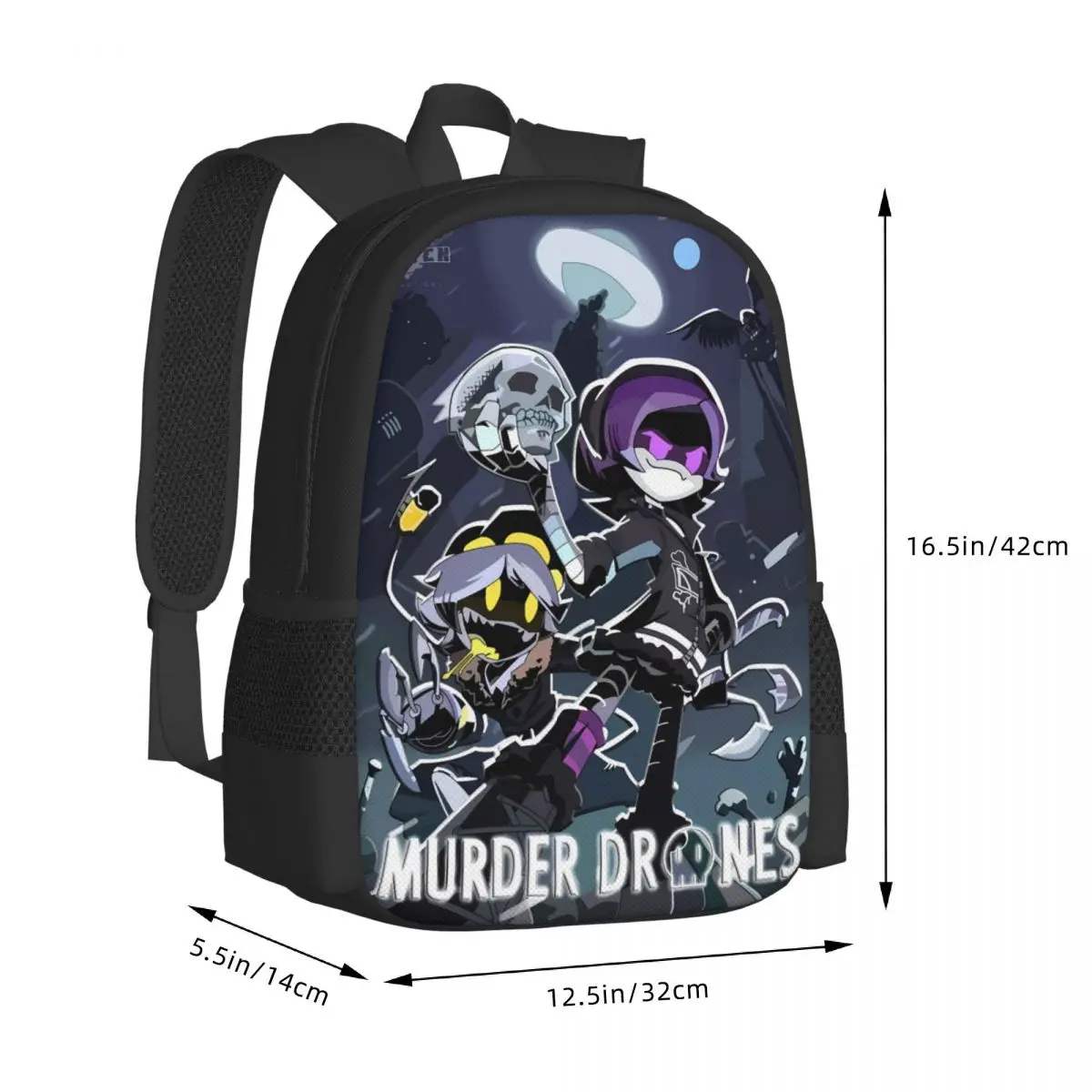 Murder Drones Travel Laptop Backpack, Business College School Computer Bag Gift for Men & Women