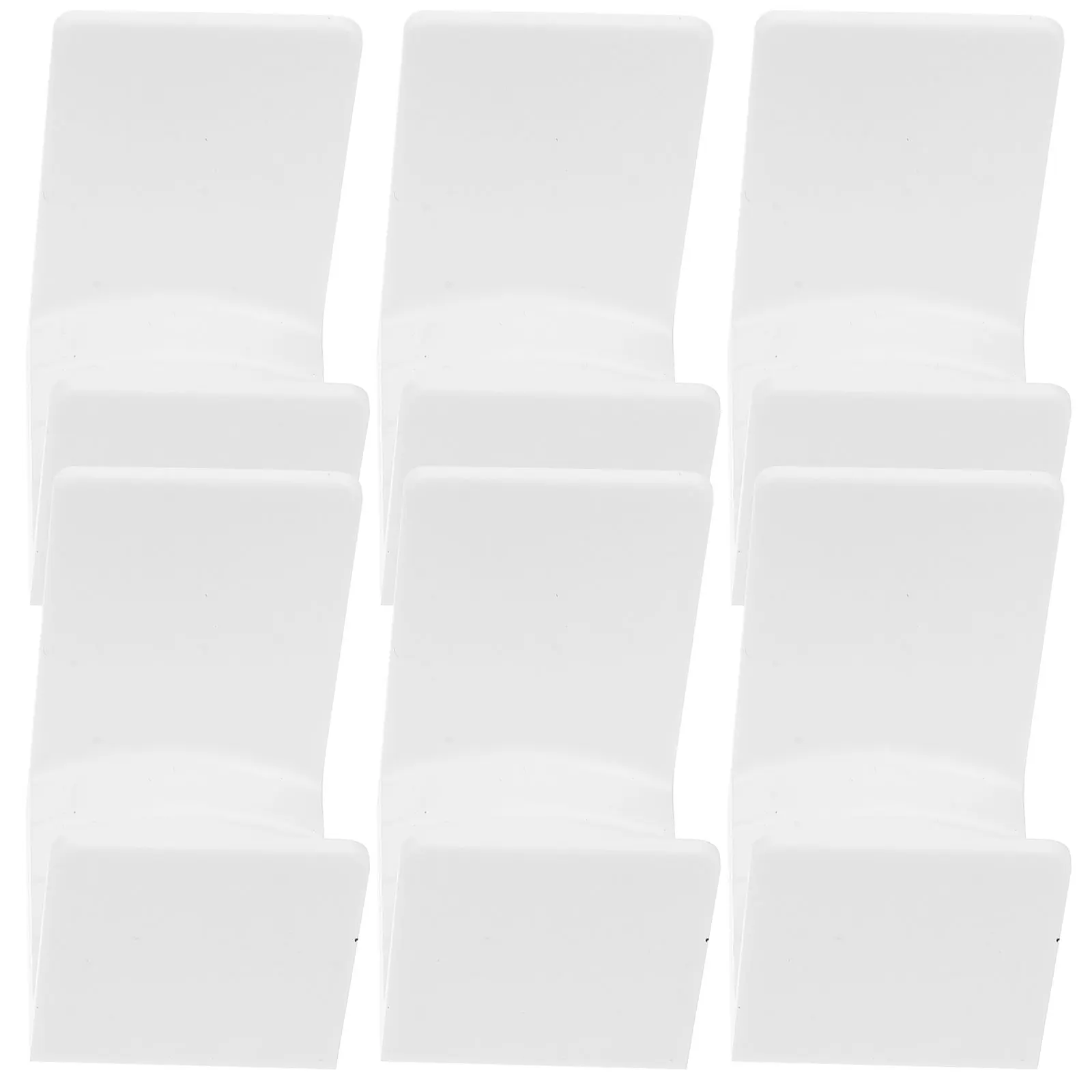 

6 Pcs Pot Lid Holder Wall Mount Punch Free Pan Lid ganizer Rack for Cabinet White Kitchen Storage Decor