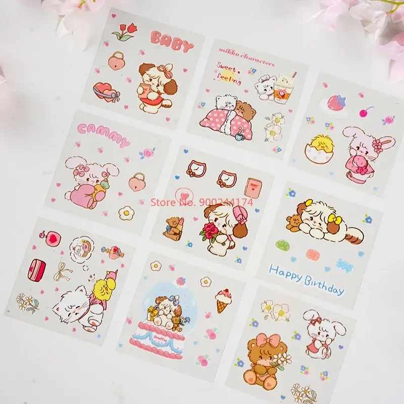 New Mikko Stickers Gift Box Cute Cartoon Handbook Stickers Cartoon Stickers Student Stationery Kids Gift