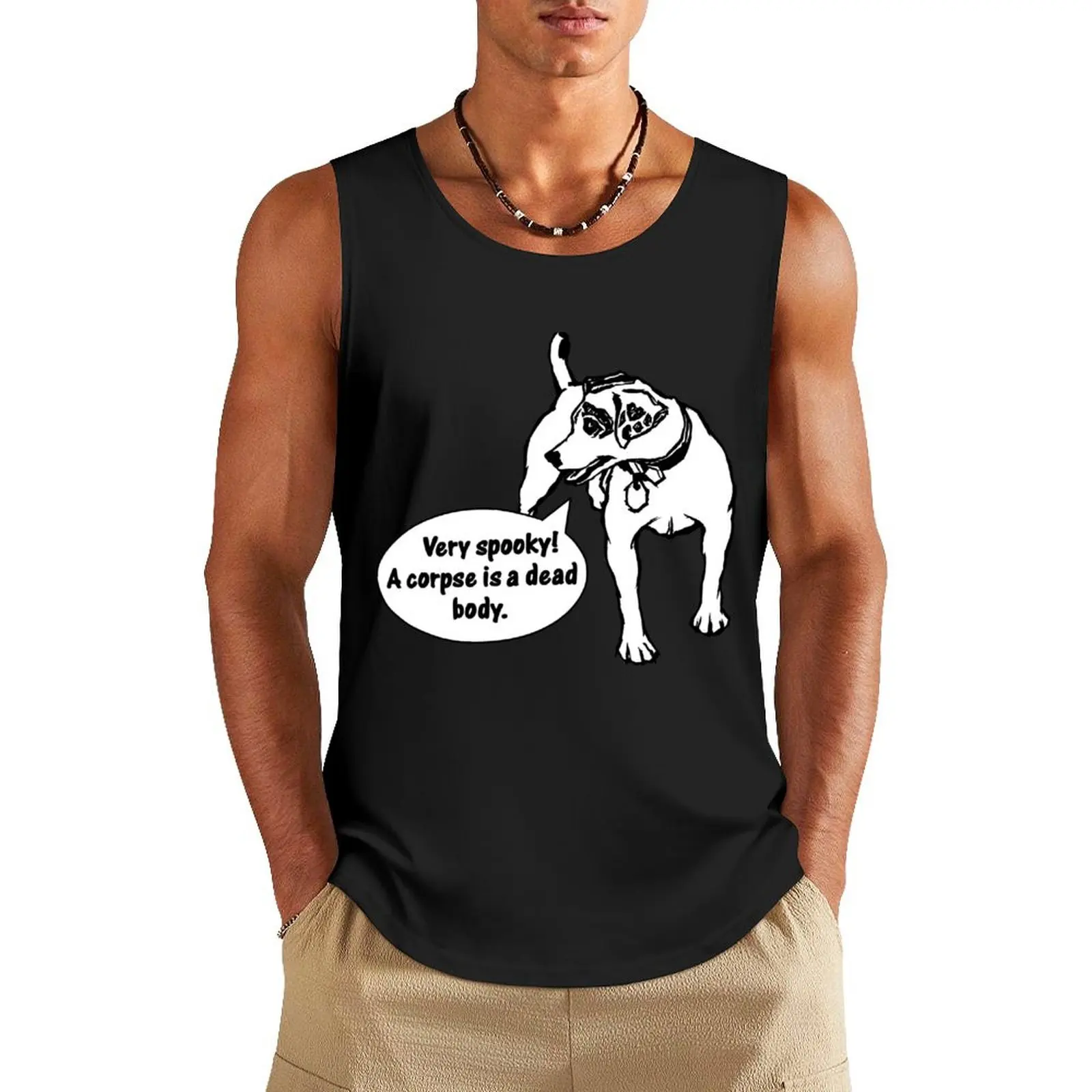 Wishbone - Very Spooky! Tank Top gym men gym clothing sleeveless vest men