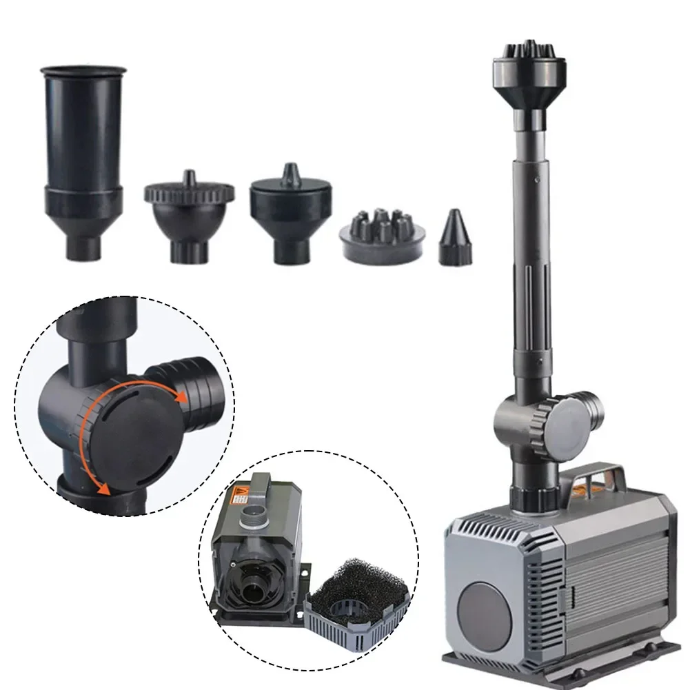 

55W Ultra-Quiet Submersible Water Fountain Pump Filter Fish Pond Aquarium Water Pump Tank Fountain 110V-240V