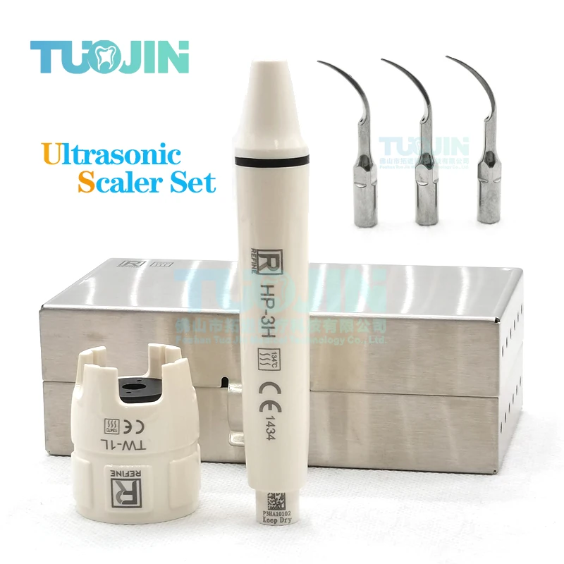 Dental Ultrasonic Scaler Handpiece Tip Torque Wrench SATELEC Detachable Piezo Scaler Ultrasonic Piezon Scaling Autoclave Kit