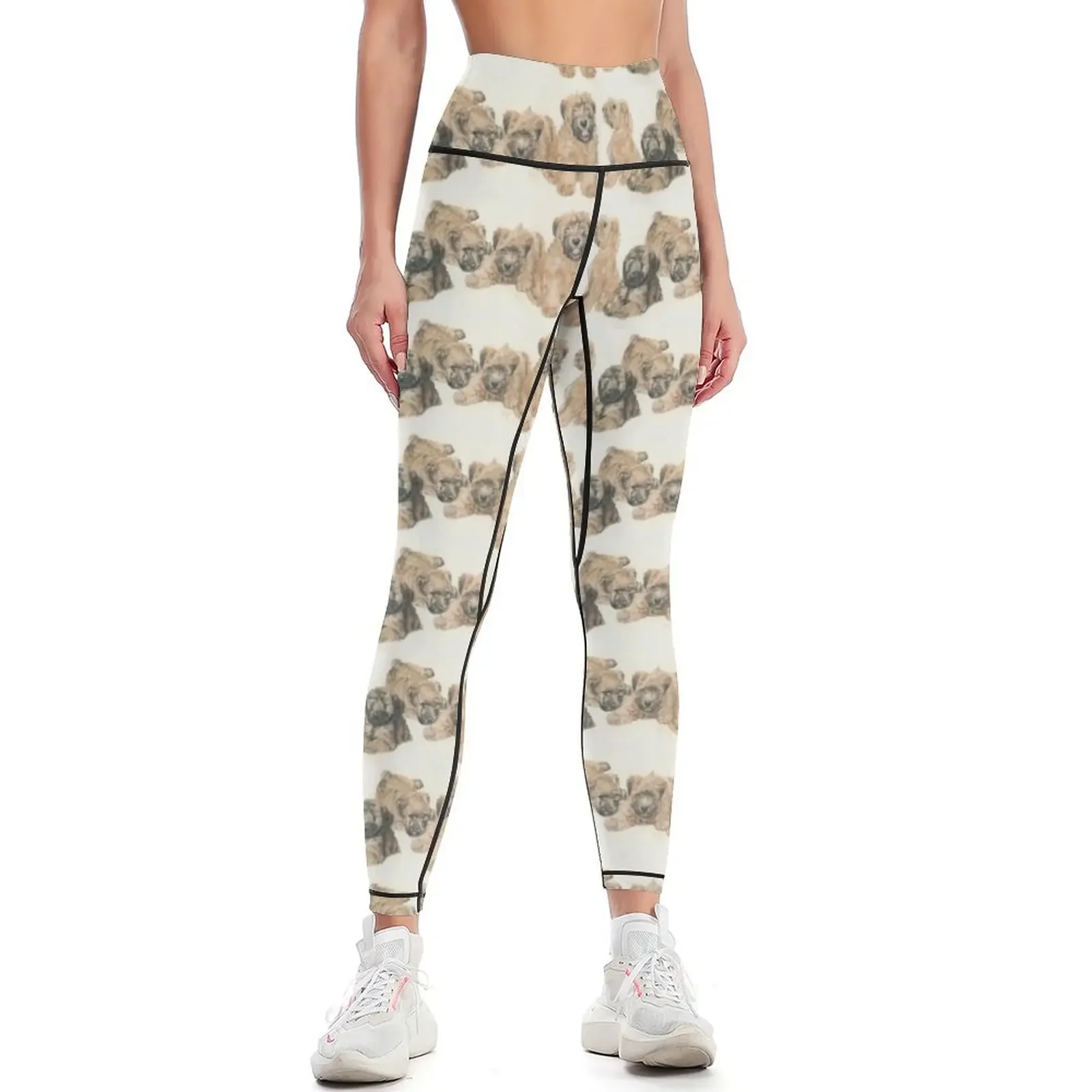 

Soft-coated Wheaten Terrier Puppies Leggings Fitness woman Fitness's gym clothes harem pants Fitness clothing Womens Leggings