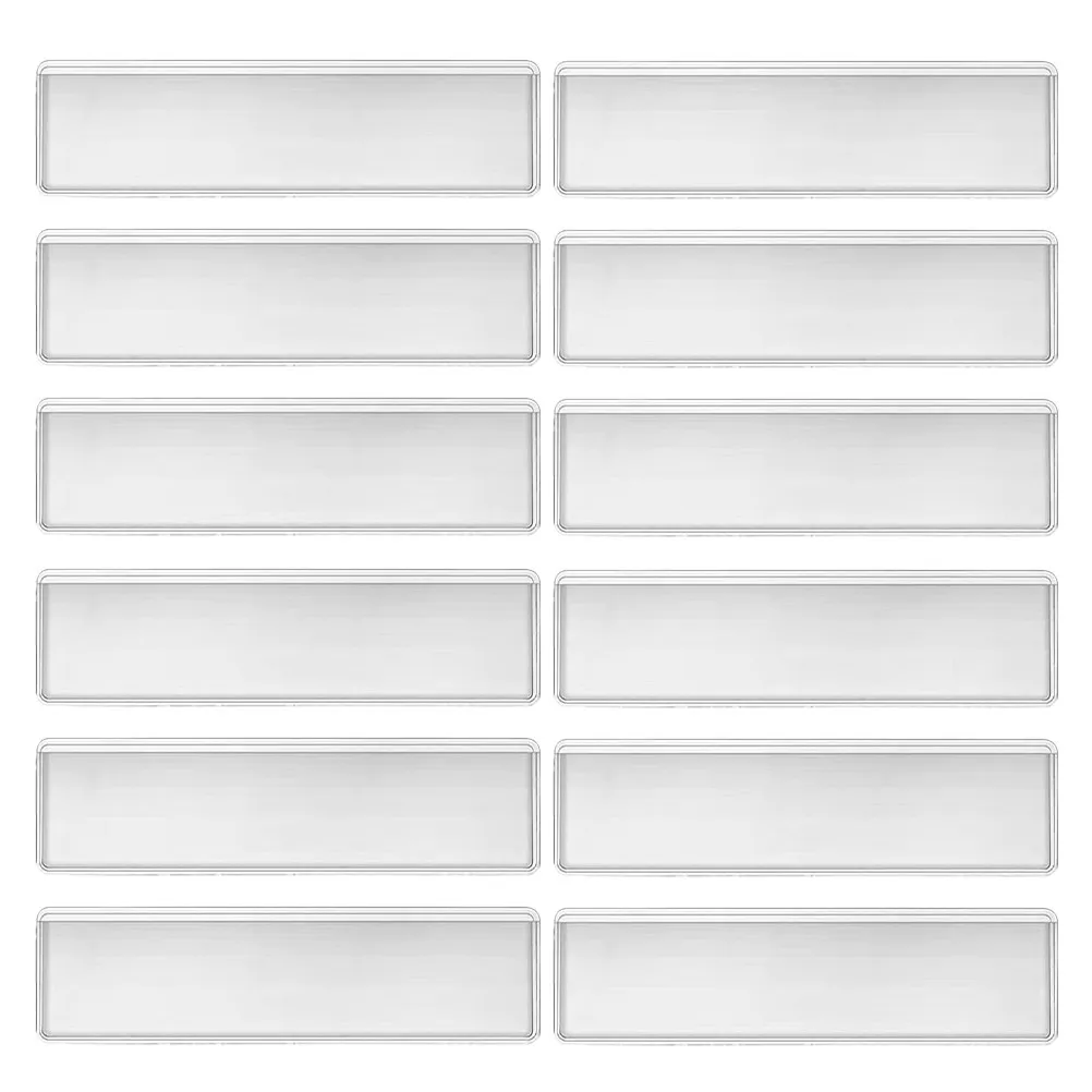 

25Pcs Clear Plastic Adhesive Label Holders PVC Index Card Pockets for Office Sorting Warehouse Labeling Drawer Cabinet Shelf