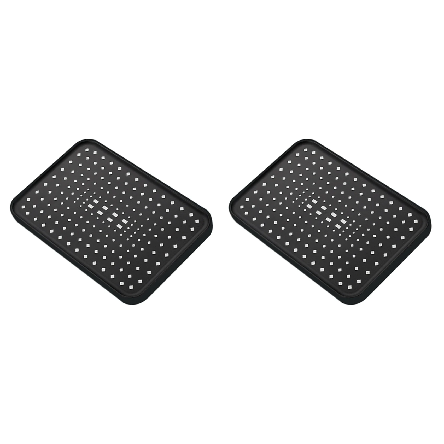ABJN-2Pcs Cabezal de ducha de lluvia con rociador superior de alta presión de 12 pulgadas Cabezales de ducha de lluvia de mayor flujo Cabezal de ducha de lluvia-Negro