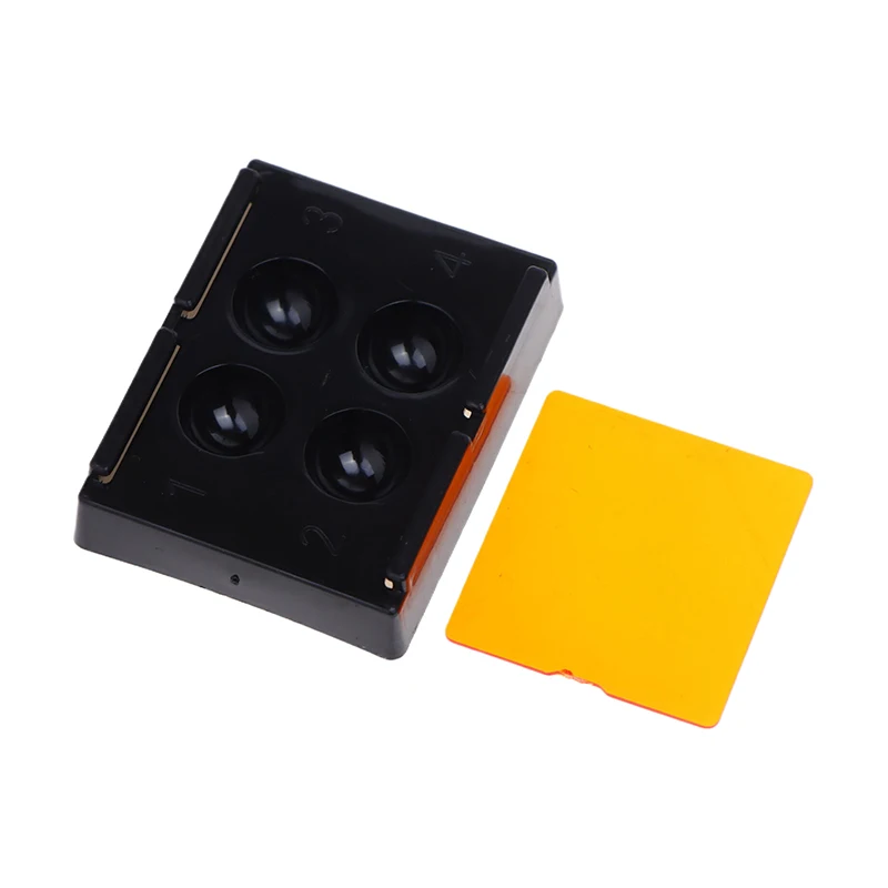 4 ثقوب الأسنان التظليل صندوق إضاءة مركب الراتنج خلط جيدا خفيفة واقية تخزين Hading اللون التنغيم مادة طبيب الأسنان