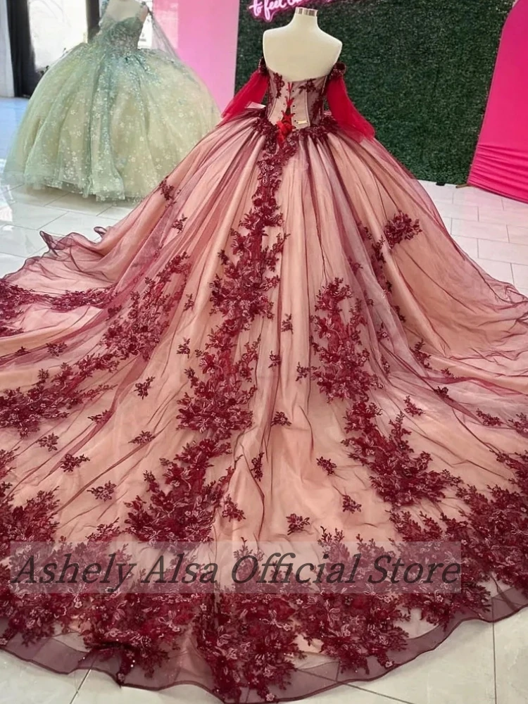 Customized Princess Girl Sweet 16 Dresses For Prom Off Shoulder Women Party Pageant Gown Vestidos de 15 Años Quinceañeras 2024