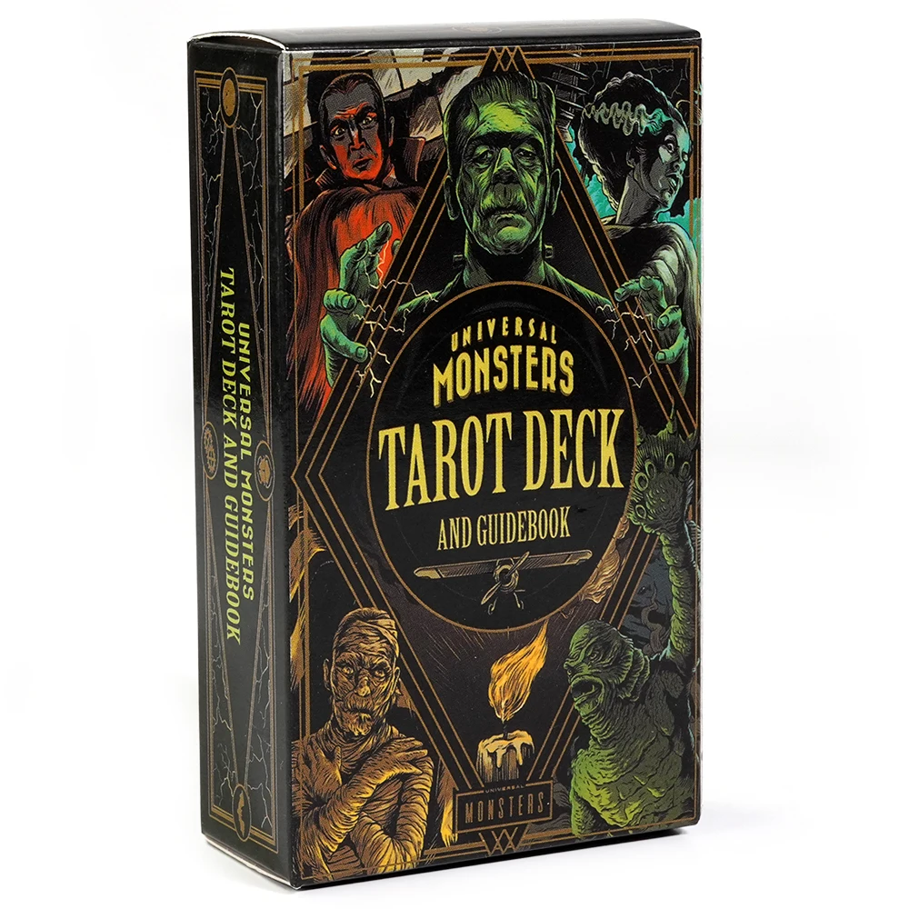 Newest 78pcs Cards Universal Monsters Tarot Deck 10.5*6.3cm Bring The Spooky Spirit of Classic Movie Monsters To Tarot Readings