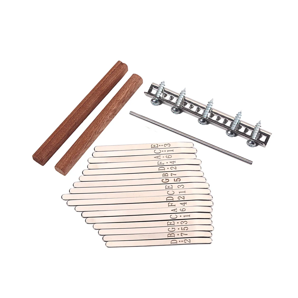 

Steel 17 Note Kalimba Keys Thumb Piano Bridge Durable Replacement Musical Percussion Instruments Accessories for Music Lovers