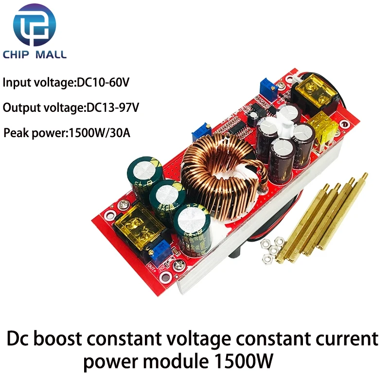 Imagem -02 - Módulo Ajustável Dc-dc Booster Tensão Constante Corrente Constante Placa de Alimentação do Veículo Elétrico 500w1500w 30a 20a 15a