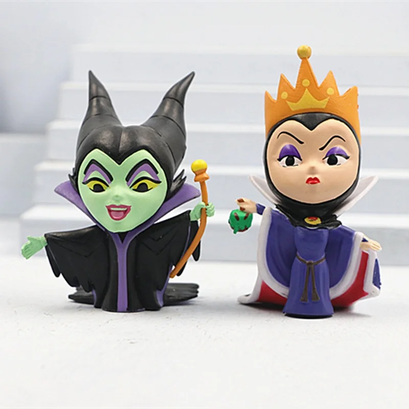 Anime Maleficent Petit Villain Poisonous Witch Movie Cruella De Vil Queen Character Model Figure Decoration Toys Christmas Gift view 5