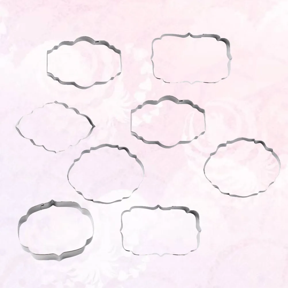 8Pcs Premium Stainless Steel Biscuit Cutters Odourless Rust-Proof Cookie Molds for Cookies Cakes Chocolates Jelly Ice Cubes