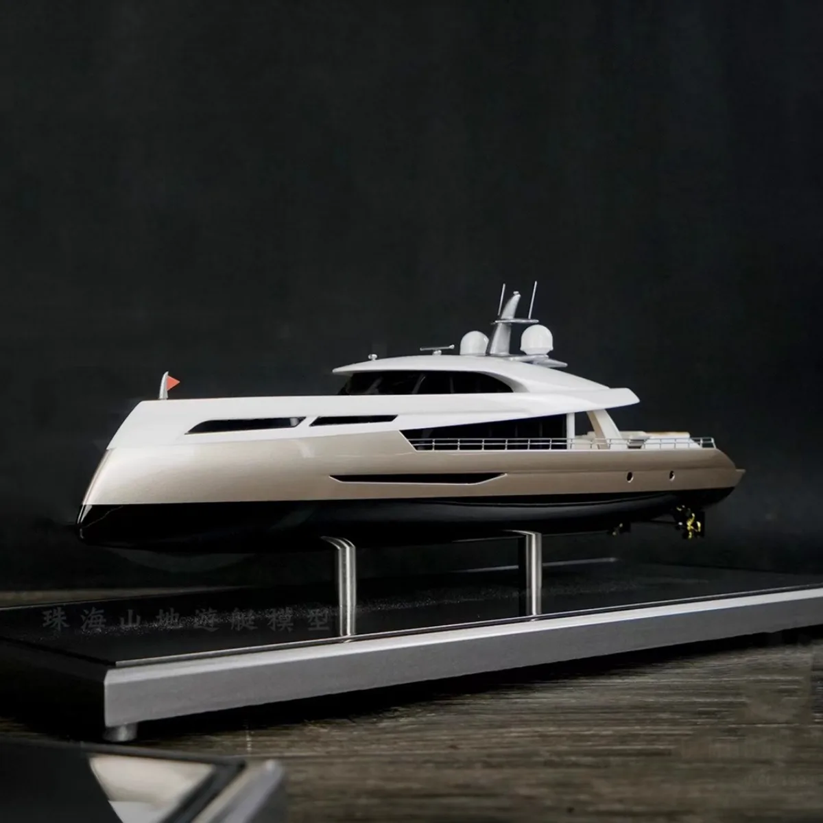 

Роскошная модель яхты 1/130 WAVE, 45 см, тщательно изготовленная статическая модель с 3D принтом, игрушка для мальчика, подарочные украшения