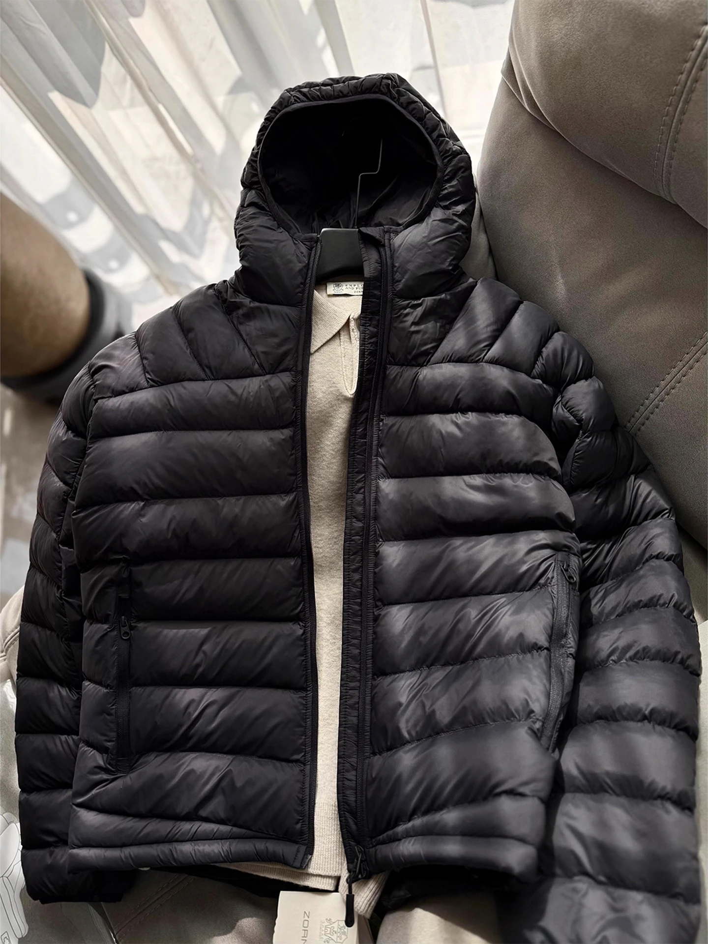 

Men's Outdoor ort Hooded Slim Fit Cotton Jaet Winter Thiened Warm Versatile Cotton Coat Youth Trendy Sle Regular Sve