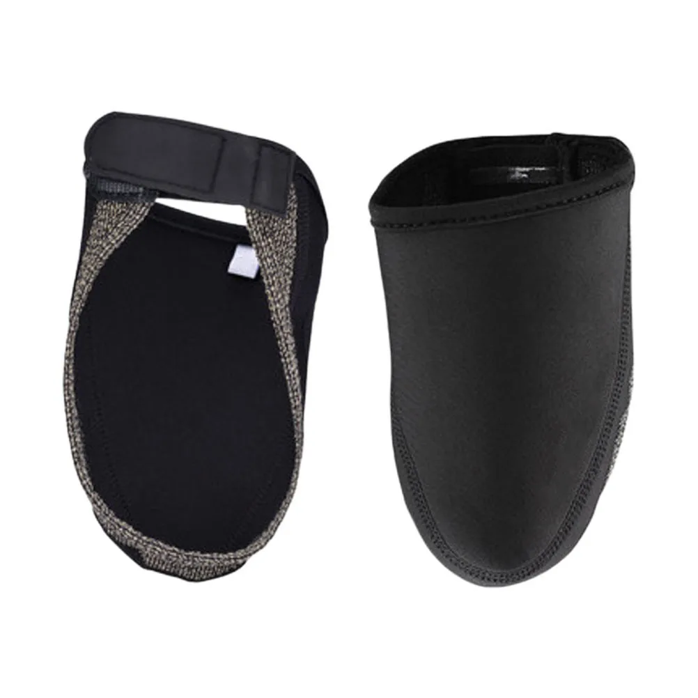 

1Pair Cycling Shoe Covers Windproof Warm Overshoes for Winter Riding Anti-Slip Waterproof Protection for Road Shoes Black