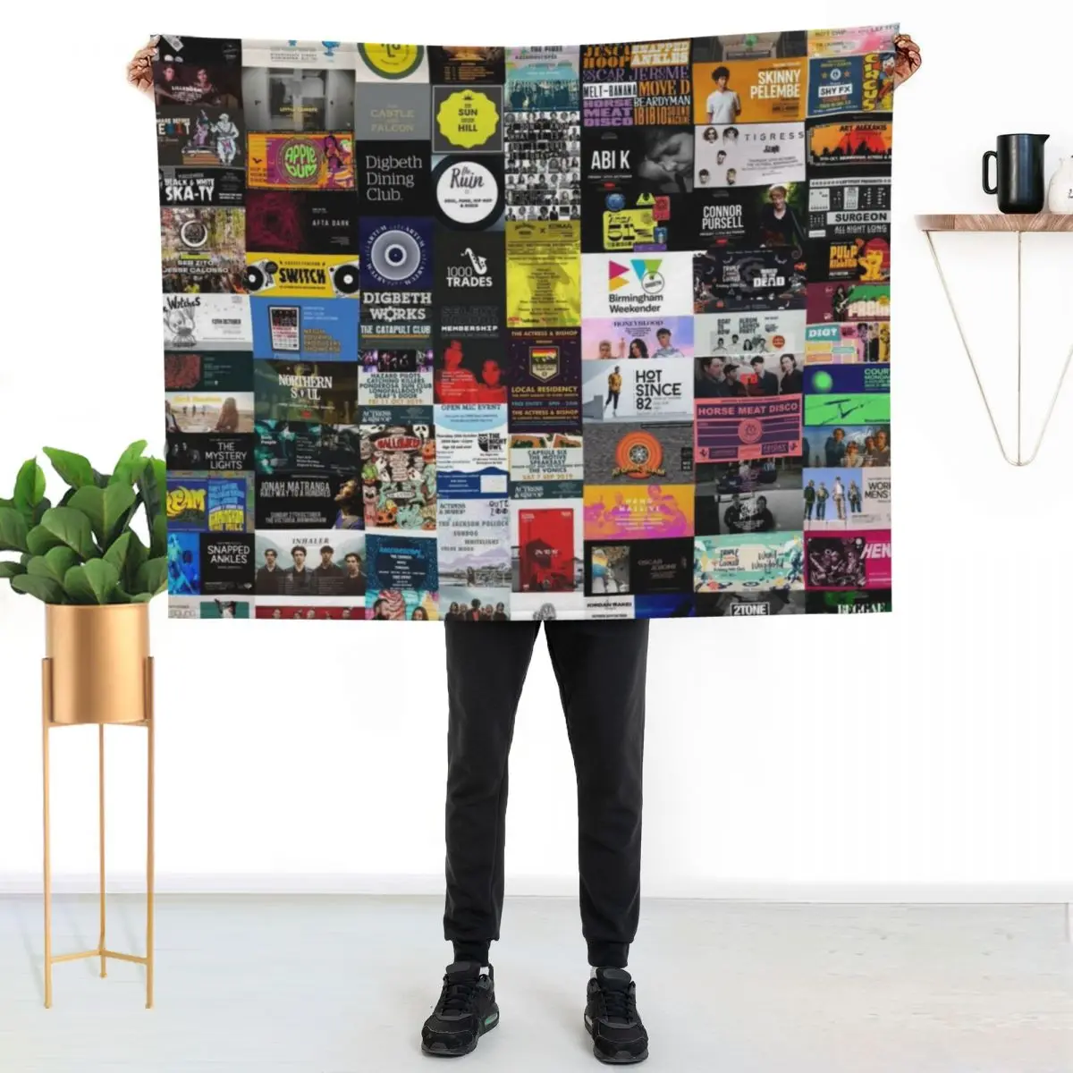 Musicals Collage Throw Blanket bed plaid Warm For Sofa Thin Bed covers Comforter Flannels Blankets