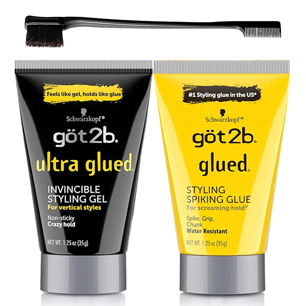 1.25oz/6oz Got 2b Glued Screaming Hold Waterproof Wig Glue Ultra Glued Invincibl Styling Gel Strong Hold Various Hairstyles