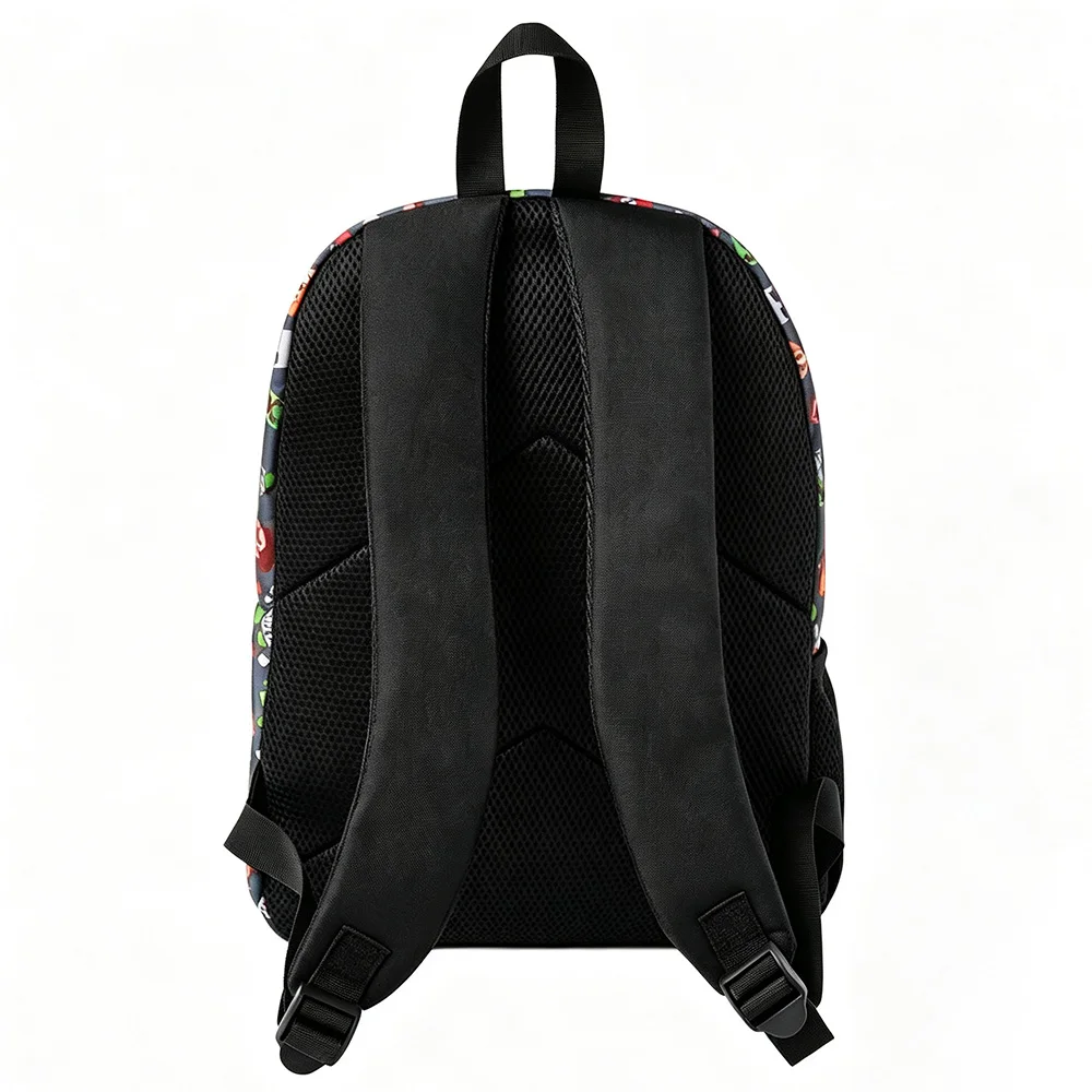 Lightweight Graffiti Print Backpack Casual Daily Travel School Bag for Young Men Outdoor College Use
