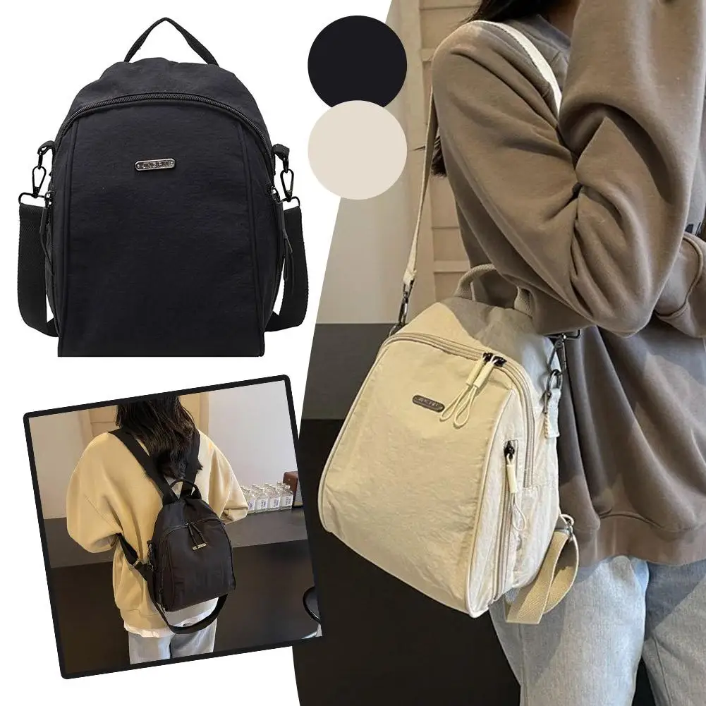 Women's Fashion Lightweight Oxford Cloth Backpack Compact yet Large-Capacity Design for Daily Commute & Travel Shoulder Bag