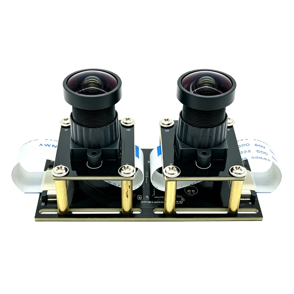 3D VR Binocular High Speed Synchronous Same Frame Dual 5MP 1.8mm Wide Angle Webcam CCTV HD 1080P 30FPS USB Camera Module