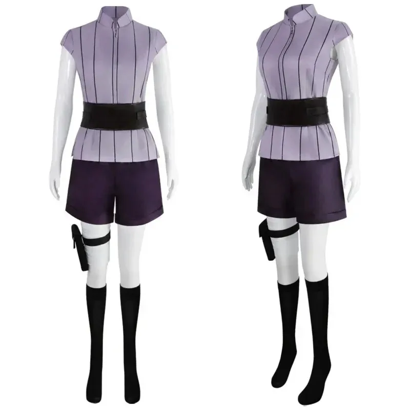 

asdh8@Bear's Den Anime Hyuga Hinata Cosplay Costumes Wig Women Outfit Tops Uniform Carnival Party Halloween Costume for Wome New