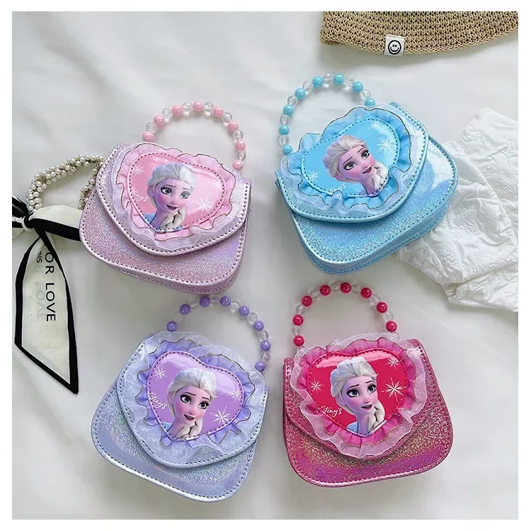 

Disney Frozen Children's Messenger Bag Elsa Princess Love Handbag Coin Purse Fashion Girl Shoulder Bag