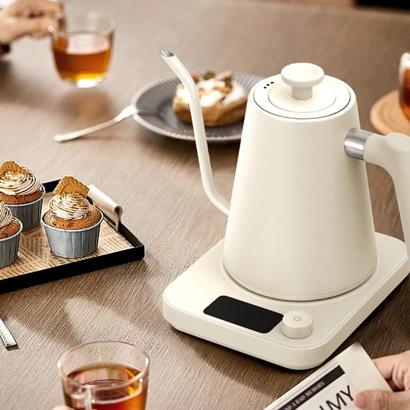 Bouilloire électrique 1000ML, Pot électrique à col de cygne, bouilloire électrique intelligente à température constante, bouilloire versée