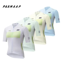 Maglia da ciclismo PASMAAP-Midsummer per uomo, camicia da bicicletta da strada MTB, squadra professionale, abbigliamento da bici a maniche corte, alta qualità