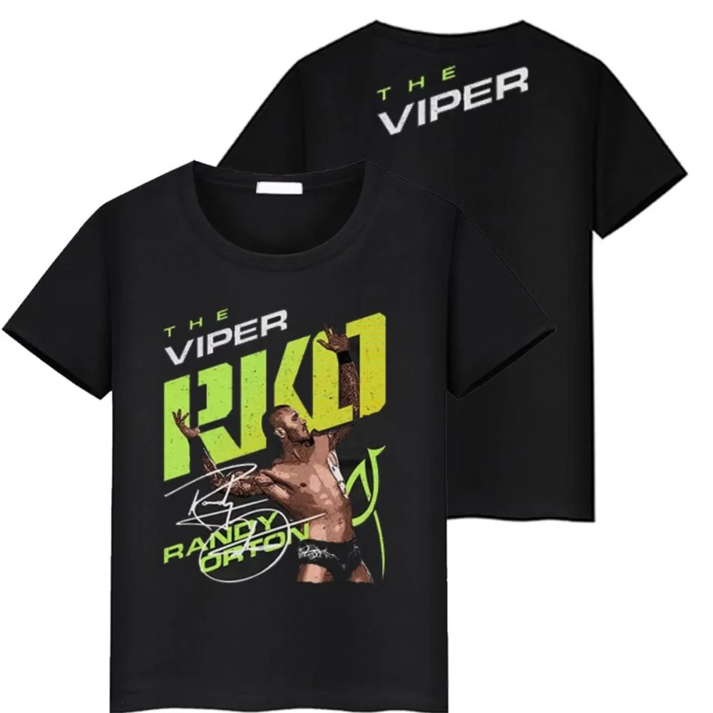 2025 WWE Viper Randy Orton RKO Wrestling Cotton Loose Crew Neck Wrestling Short Sleeve T-Shirt Men Clothing  Graphic T Shirts