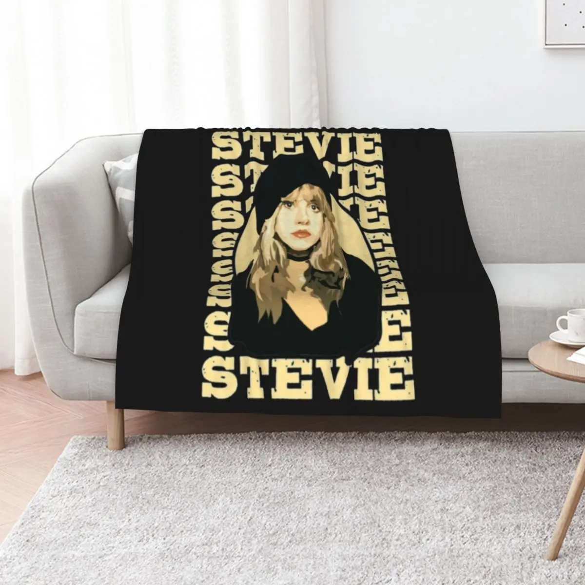 

Stevie-Nicks Throw Blanket Thins Bed linens Large funny gift Blankets