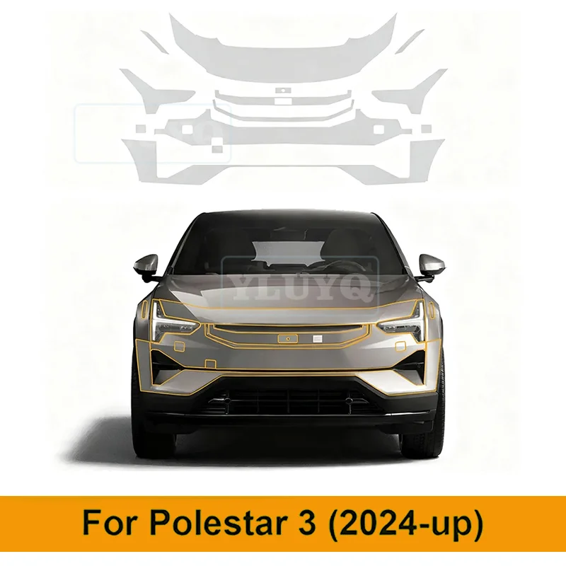 

For Polestar 3 2024 2025 Anti-Scratch Protective Film TPU Car Body Sticker Paint Protection Film PPF Transparent Exterior Film