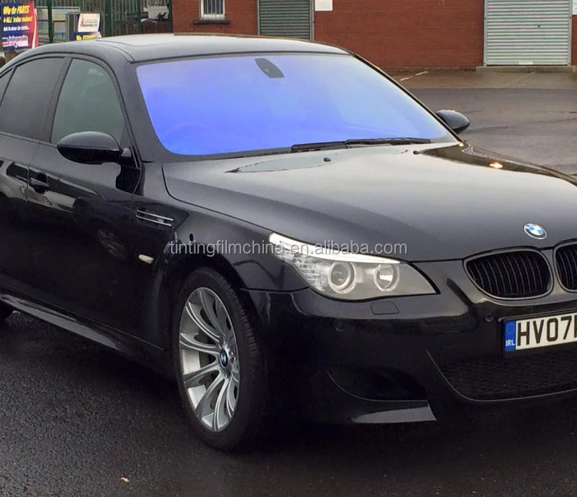 고품질 CR90 Vlt 85% 블루 컬러 자동차 창문 필름 롤 1.52*30m 카멜레온 윈도우 틴트 필름