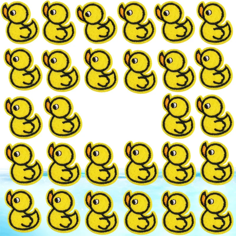 50pcs/Lot Luxury Anime Cute Cartoon Duckling Embroidery Patch Shirt Bag Clothing Decoration Accessory Craft Diy Applique