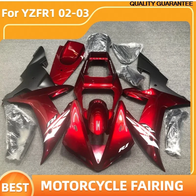 

for YAMAHA YZF-R1 2002 2003 YZF R1 02 03 YZFR1 Red Body Rebuild Motorcycle Fairing Set 100% Fit Free Custom Aftermarket Parts