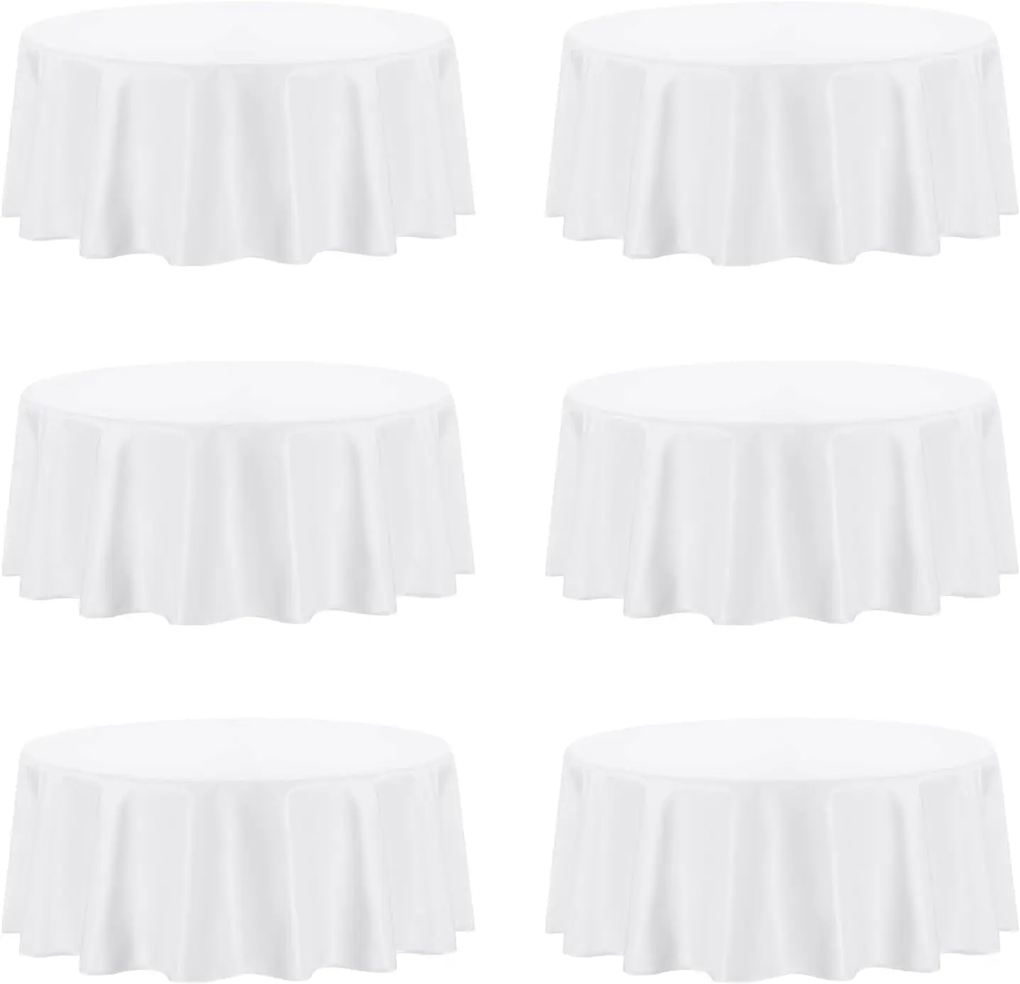 Table Linen for 6 Ft Rectangle Table, Polyester Table Covers for Dining Table, Wedding, Party, Banquet and Camping