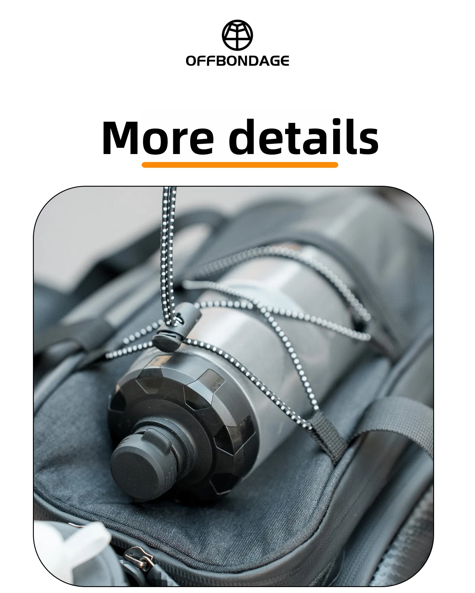 OFFBONDAGE 20L Fahrrad-Hecktasche, Fahrradsatteltasche, MTB-Gepäckträgertasche, Fahrrad-Reisetasche, Fahrradkorb, Fahrradzubehör – Detail 15
