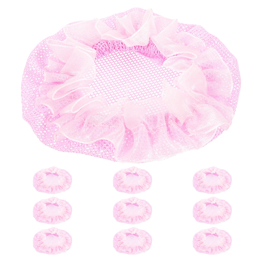 

10pcs Invisible Soft Comfortable Sturdy Reliable Women Girls Accessories Ballet Gymnastics Dance Bun Cover Reusable Mesh Hairnet