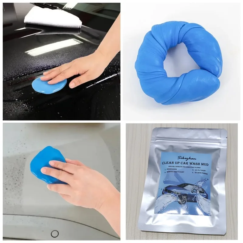 1/2 قطعة سيارة تنظيف الطين بار غسل الطين سيارة بالتفصيل الصبح البولندية العلاج غرامة الصف السيارات بالتفصيل أداة تنظيف غسيل السيارات #5