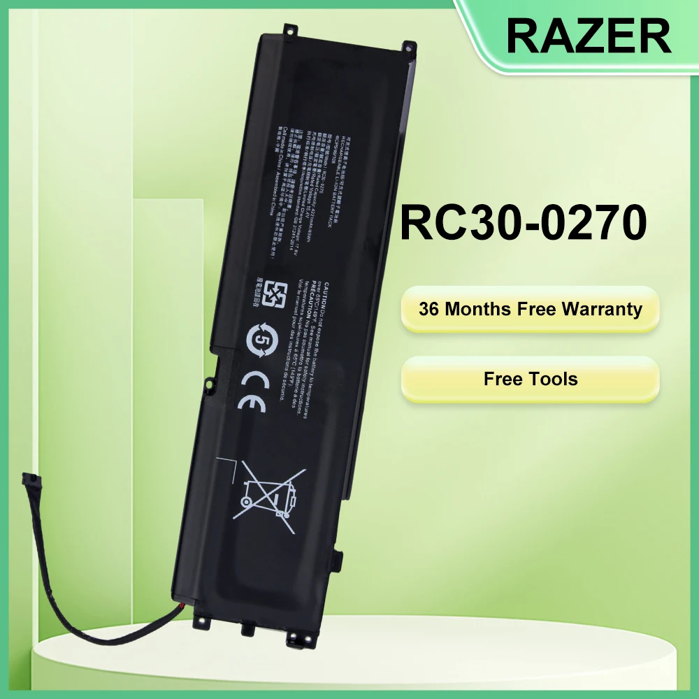 

RC30-0270 Аккумулятор для ноутбука Razer Blade 15 Base Stealth 2018 Series Notebook RZ09-03006 RZ09-0270 RZ09-0 36 месяцев Бесплатная гарантия
