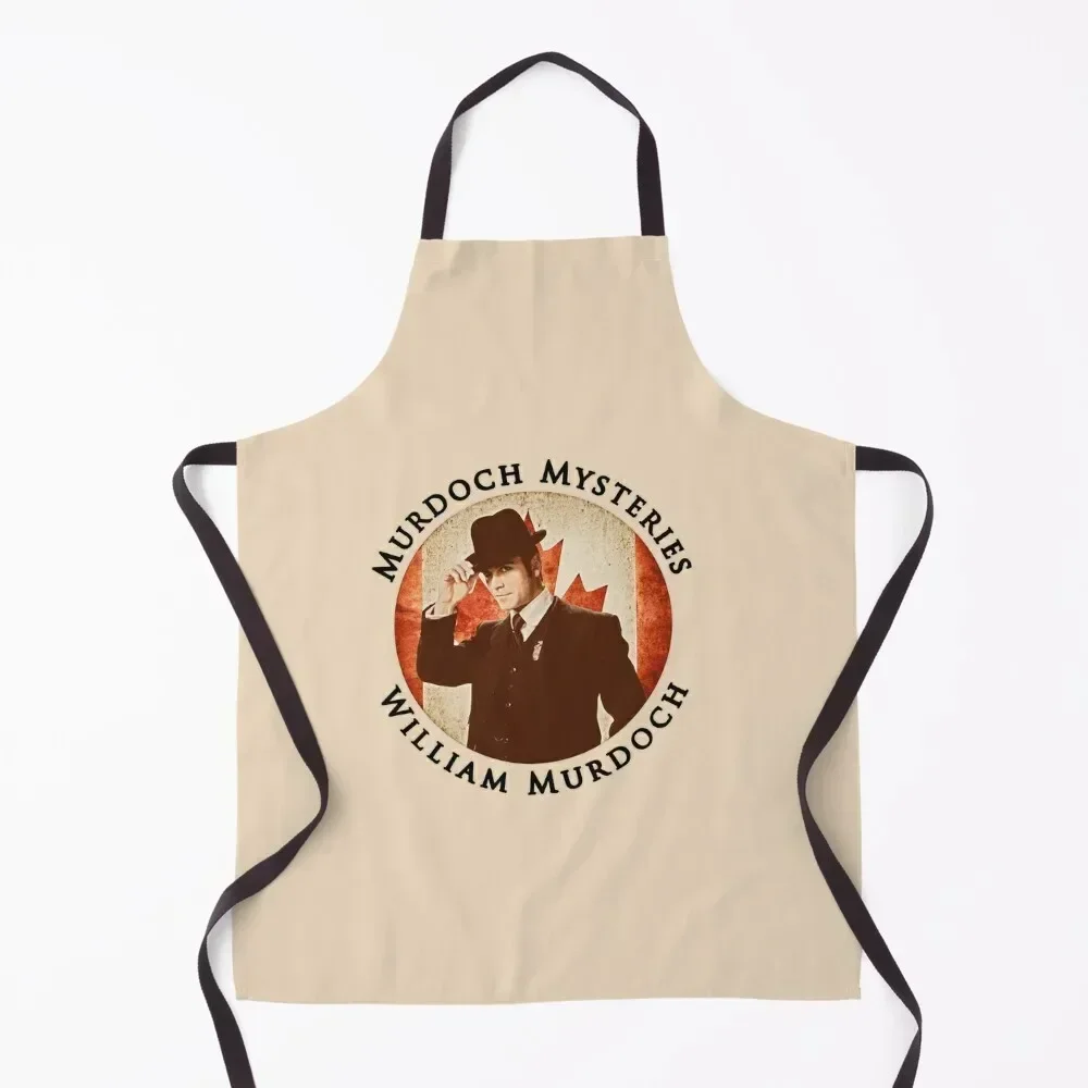 

Мужской фартук Murdoch Mysteries William Murdoch с винтажным эффектом для кухни, кухонный фартук шеф-повара