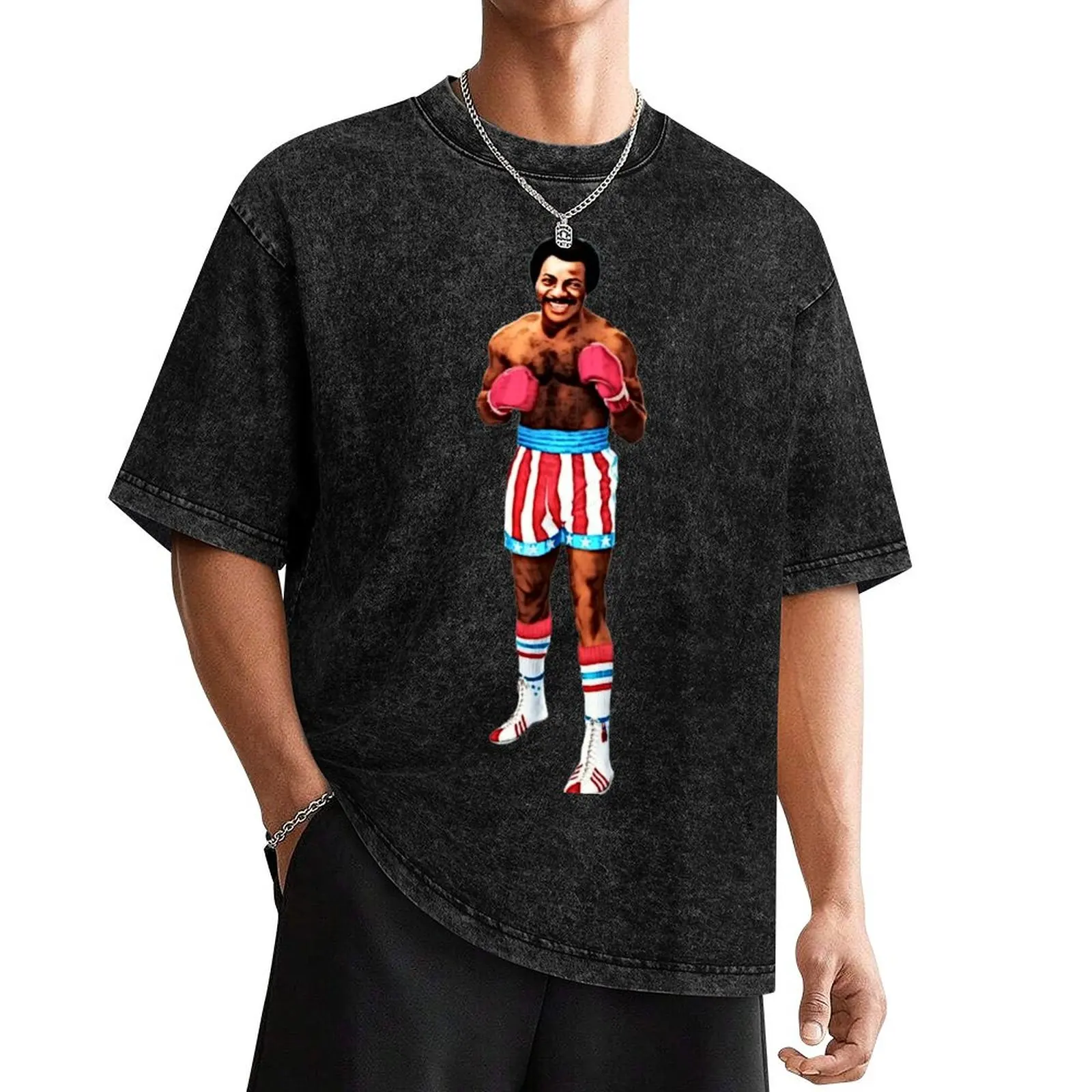 Carl Weathers Apollo Creed T-Shirt anime figures customizeds vintage graphic tee oversized t shirts for men