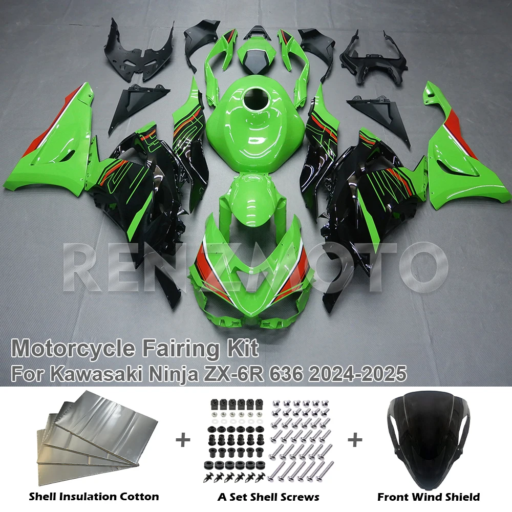 

For Kawasaki Ninja ZX-6R 636 24-25 Motorcycle Fairing Set Plastic Guard Plate Body Kit Decoration Accessories Shell K0624-2001c