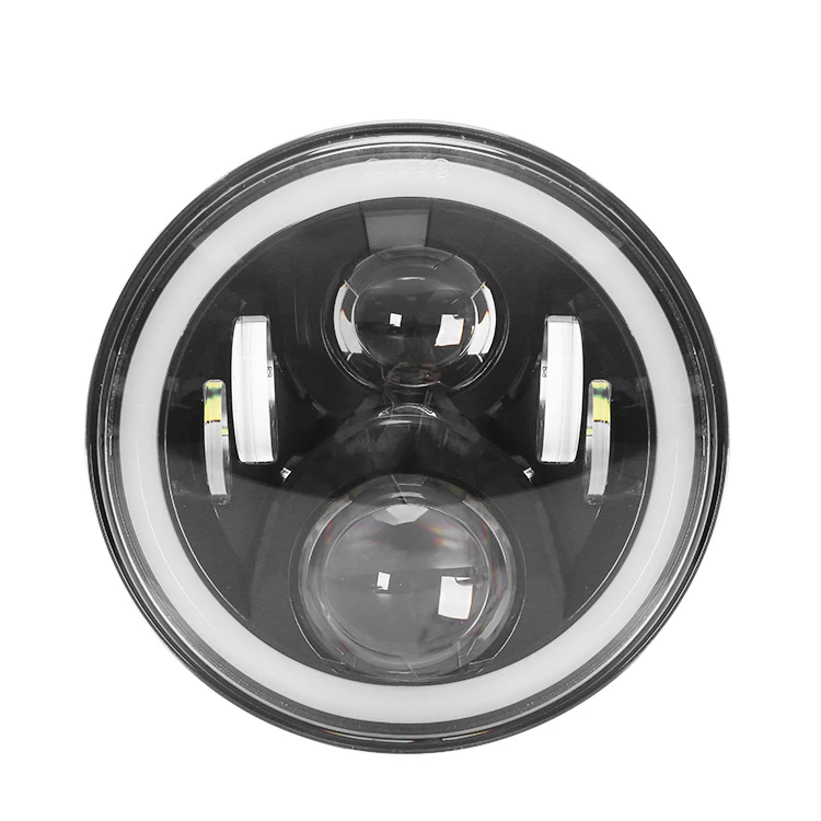 Dubbele Ronde Koplamp LED Waterdicht 9 Inch LED Rijlicht Voorlamp Koplamp voor Jeep Wrangler JL 2021 koplampen 9 inch