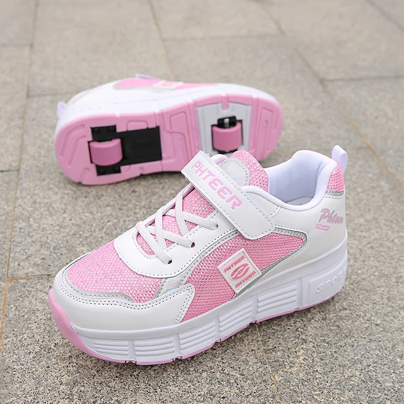 Vervormen 2 Wielen Schoenen Kind Vervorming Parkour Weggelopen Kid Sneakers Rolskate Schoenen Schaatsen Jongen Meisje Outdoor Indoor Sport