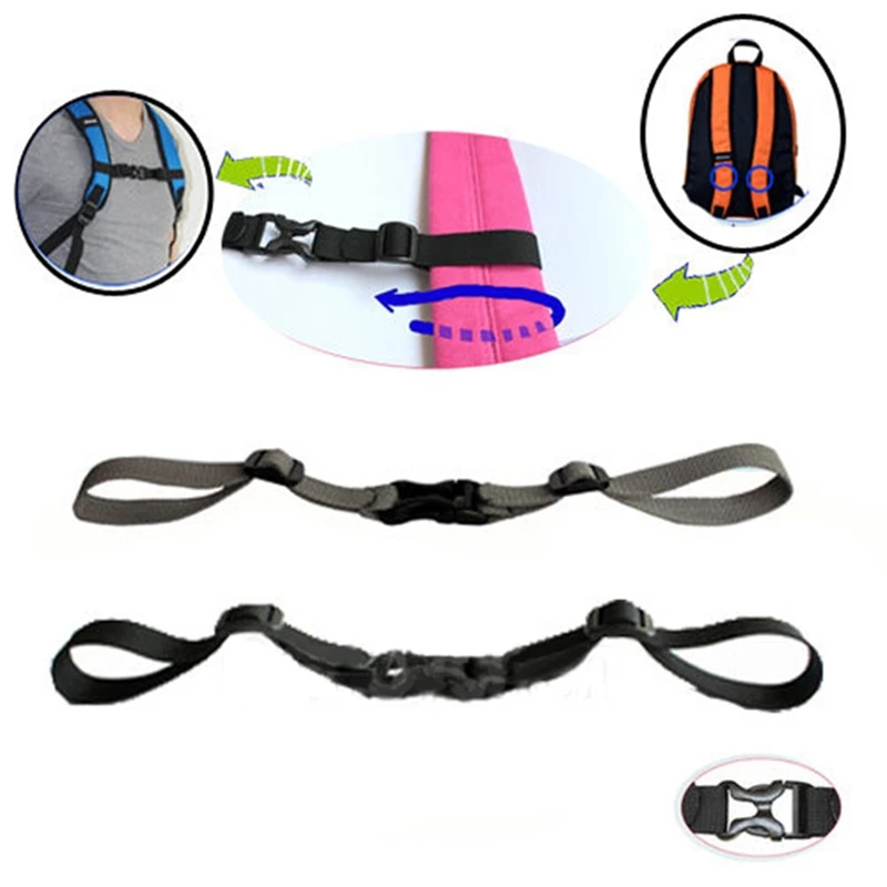 Mochila ajustable para exteriores para niños, correa para el hombro, correa fija, cinturón antideslizante, correa para el pecho duradera, accesorios para bolso