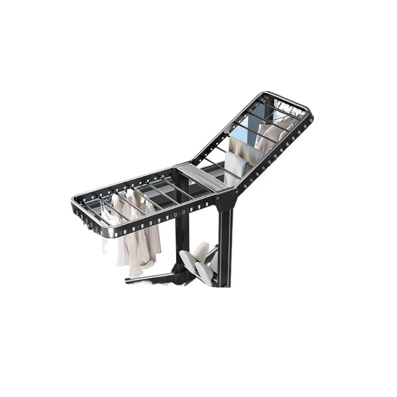 

Floor-to-ceiling drying rack, balcony, indoor and outdoor household quilt drying artifact, mobile folding drying rack