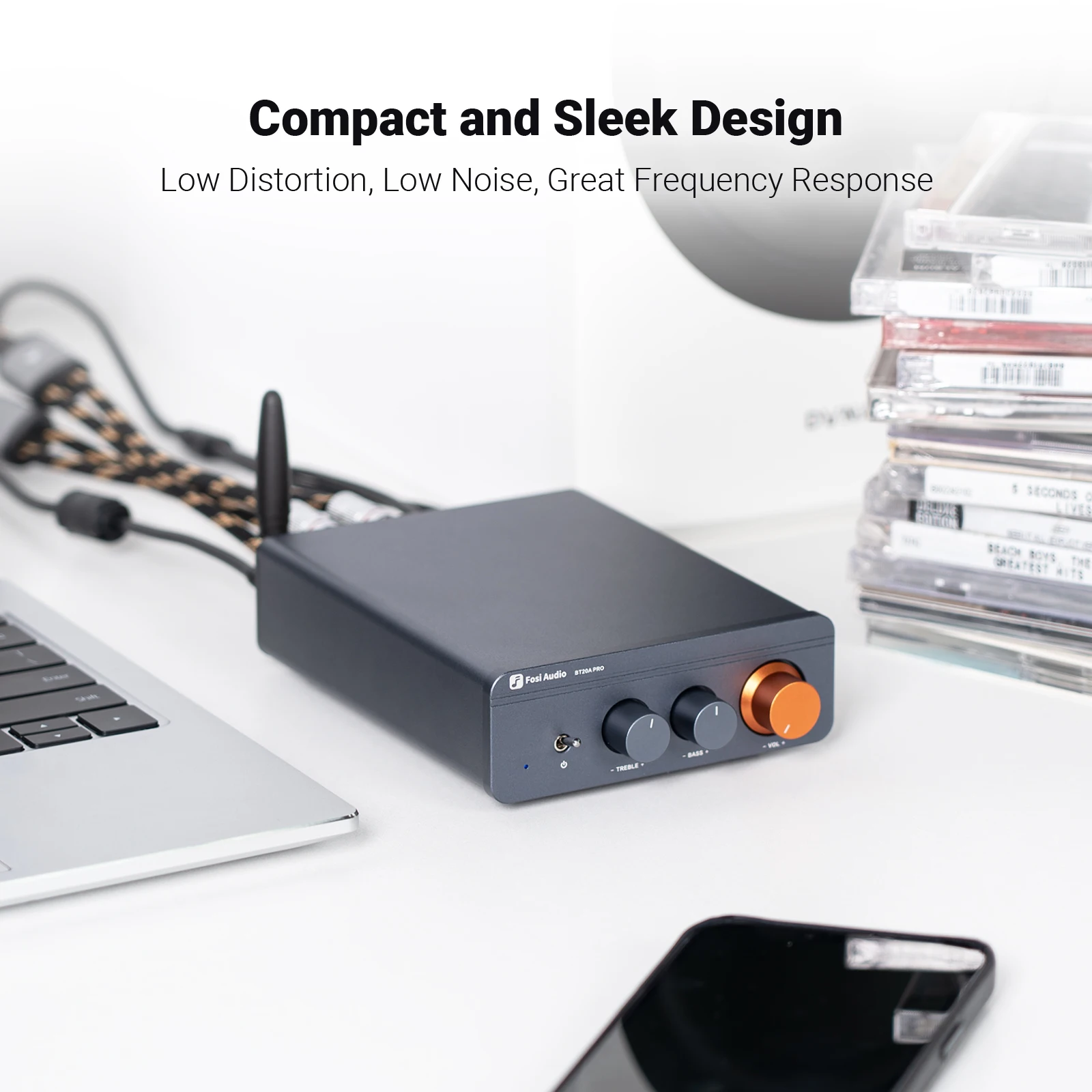 Fosi Audio TPA3255 بلوتوث مكبر كهربائي الصوت 300 واط x2 ستيريو HiFi صغير فئة D أمبير باس ثلاثة أضعاف للمسرح المنزلي BT20A Pro #2